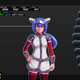 Lea, blue-haired Spheromancer of few words.